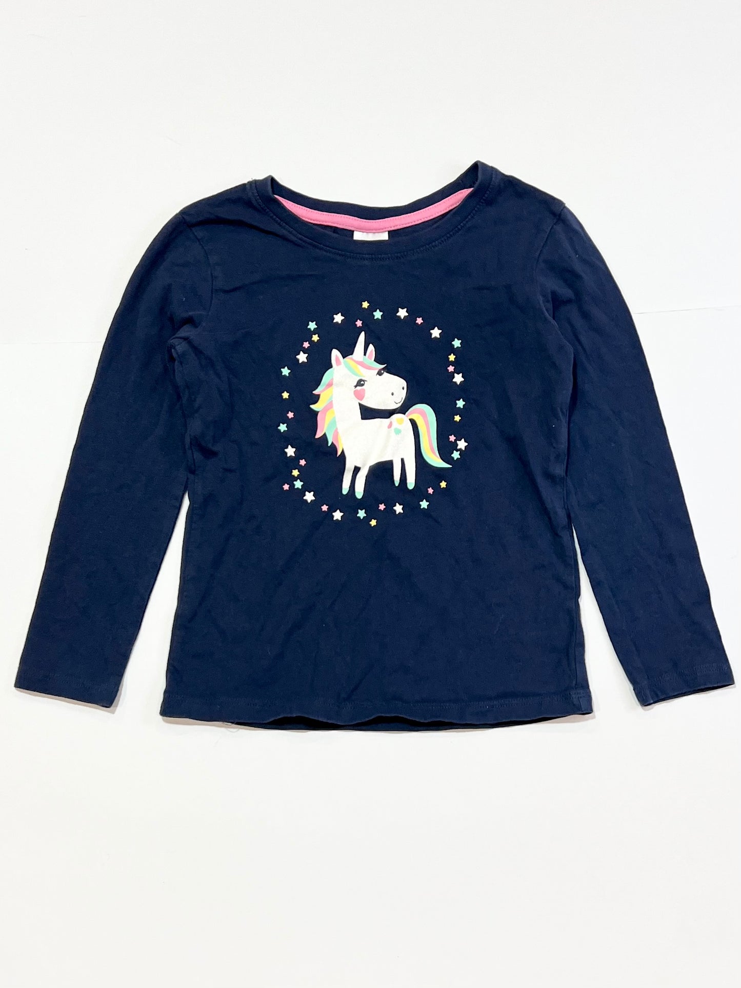 Glitter unicorn top - Size 4