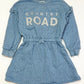 Blue fleece dress - Size 4