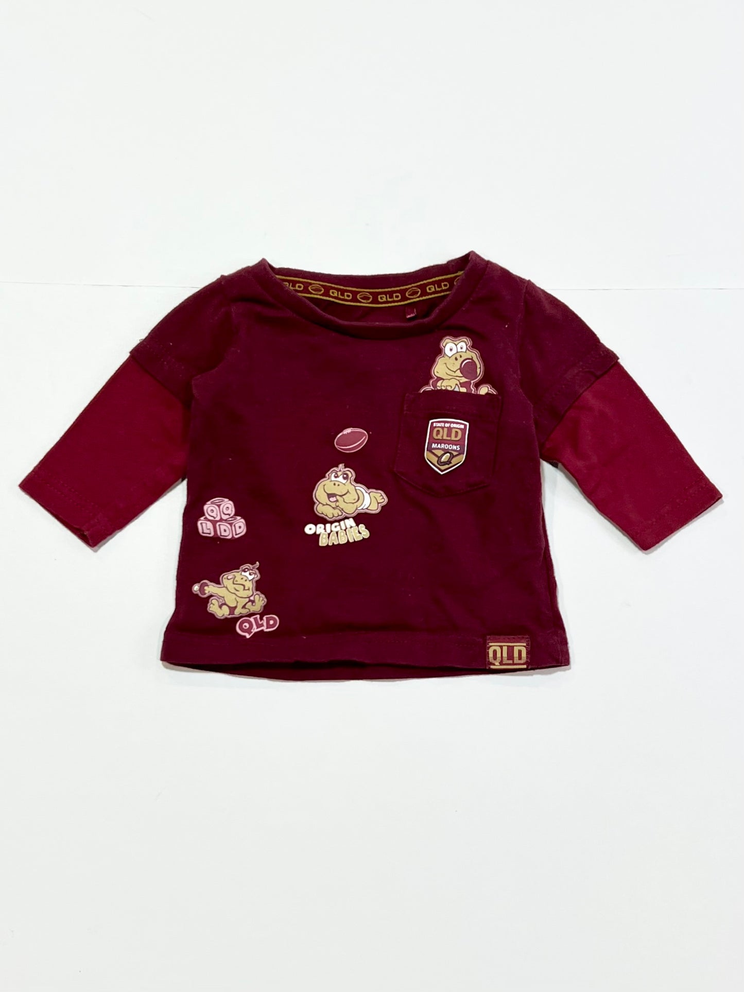 Maroons top - Size 0000