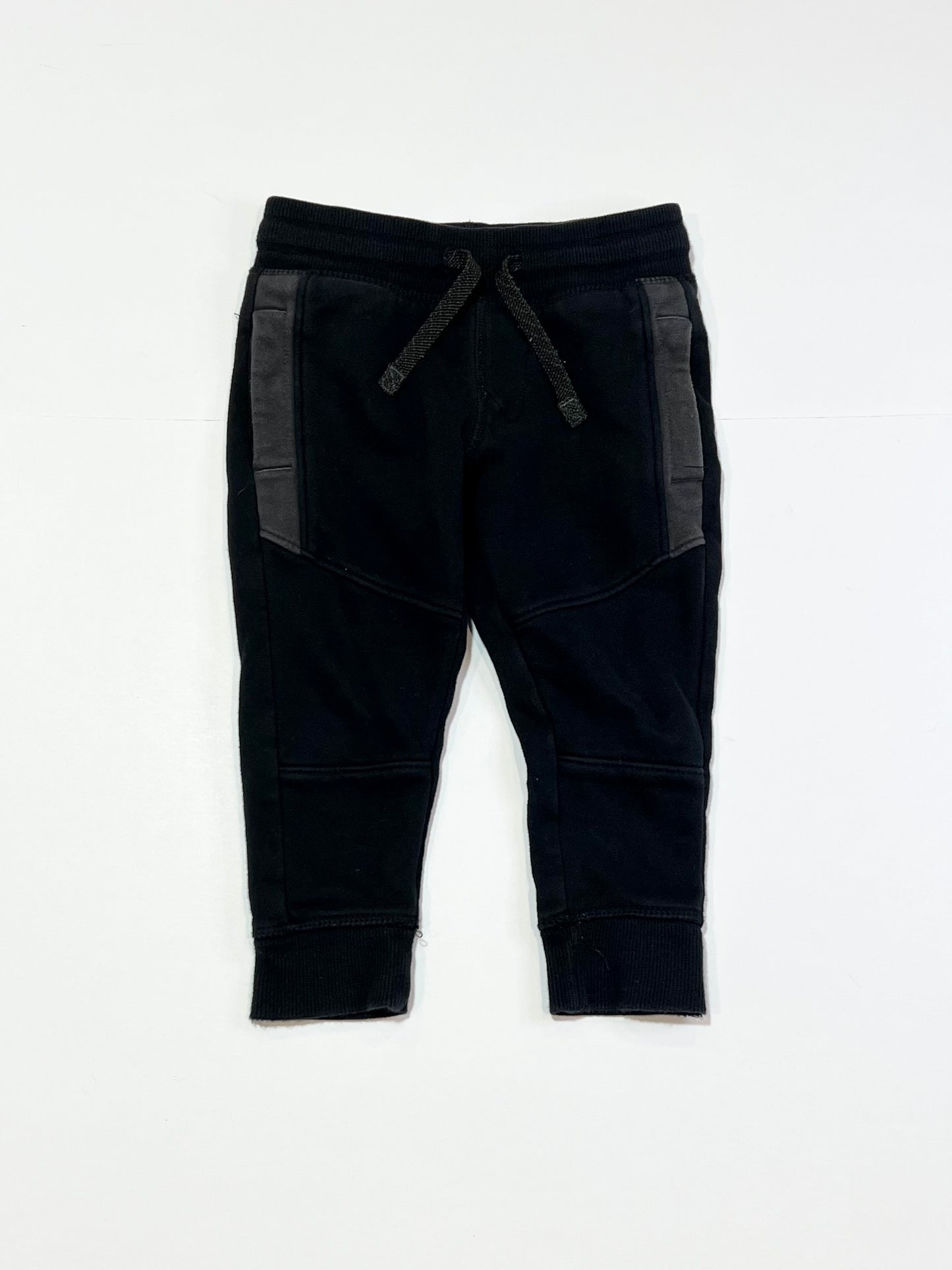 Black panelled trackies - Size 1