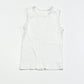 White lace trim singlet - Size 1