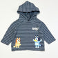 Striped hooded top - Size 1