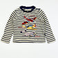 Striped aeroplane top - Size 1