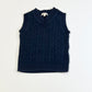 Navy knit vest - Size 1-2