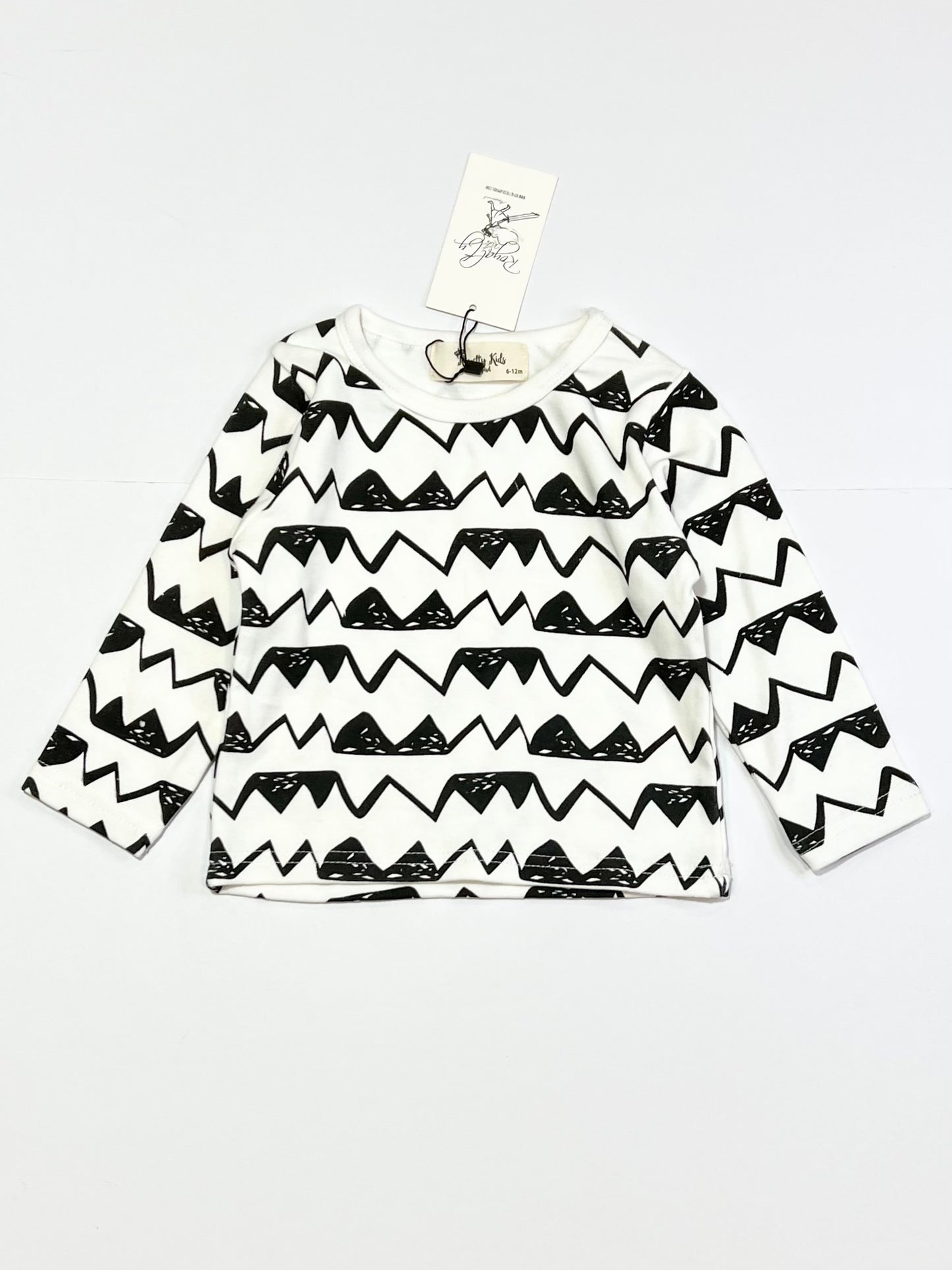 Ribbed zigzag top brand new - Size 0