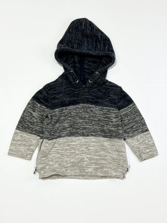 Spliced knit hoodie - Size 9-12 months