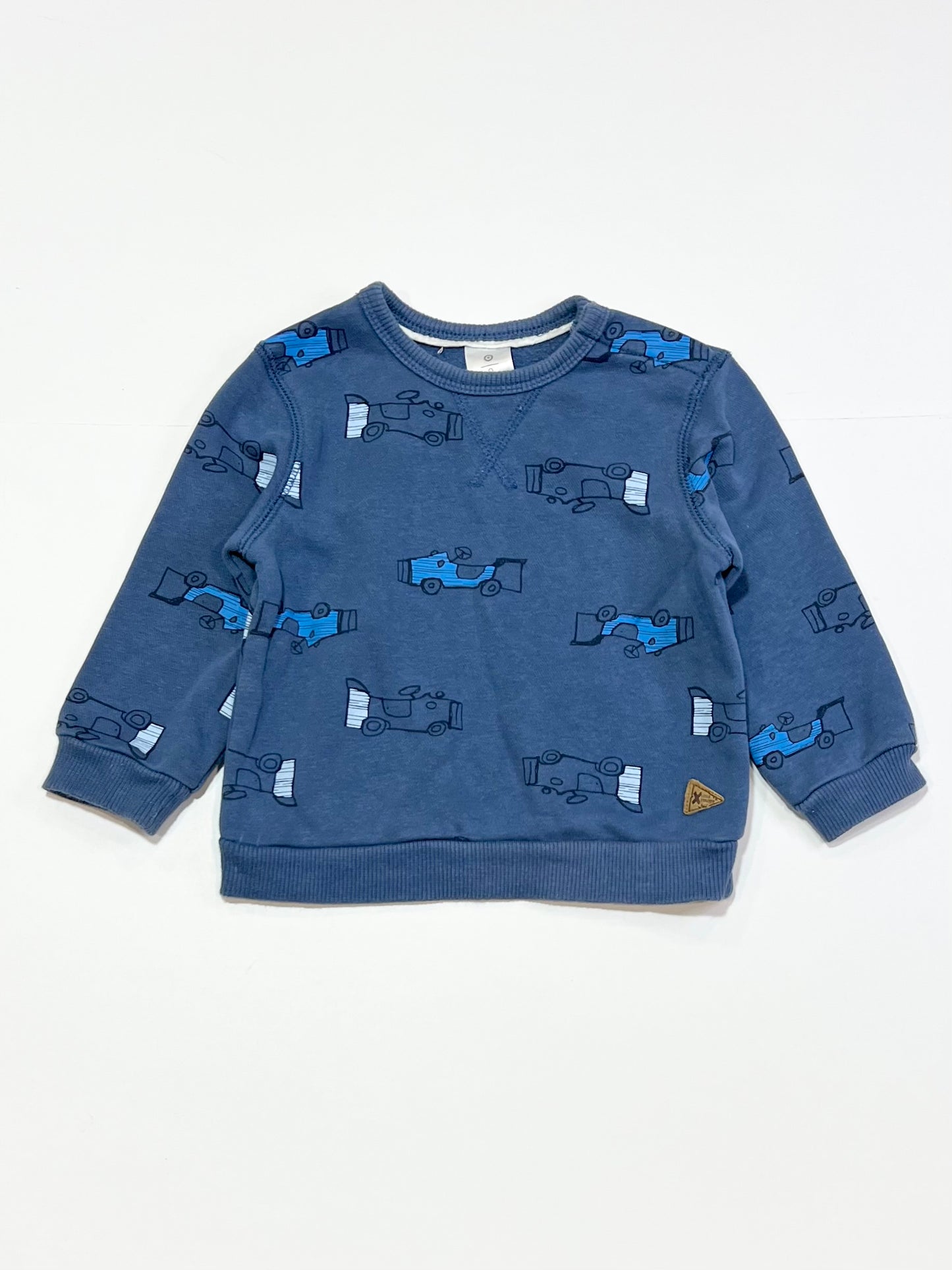 Blue cars sweater - Size 0