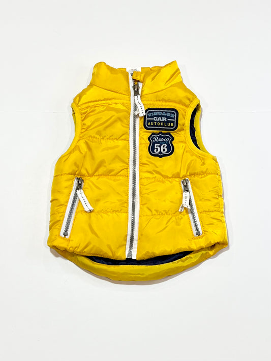 Yellow puffer vest - Size 0