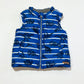 Blue dinosaurs puffer vest - Size 0
