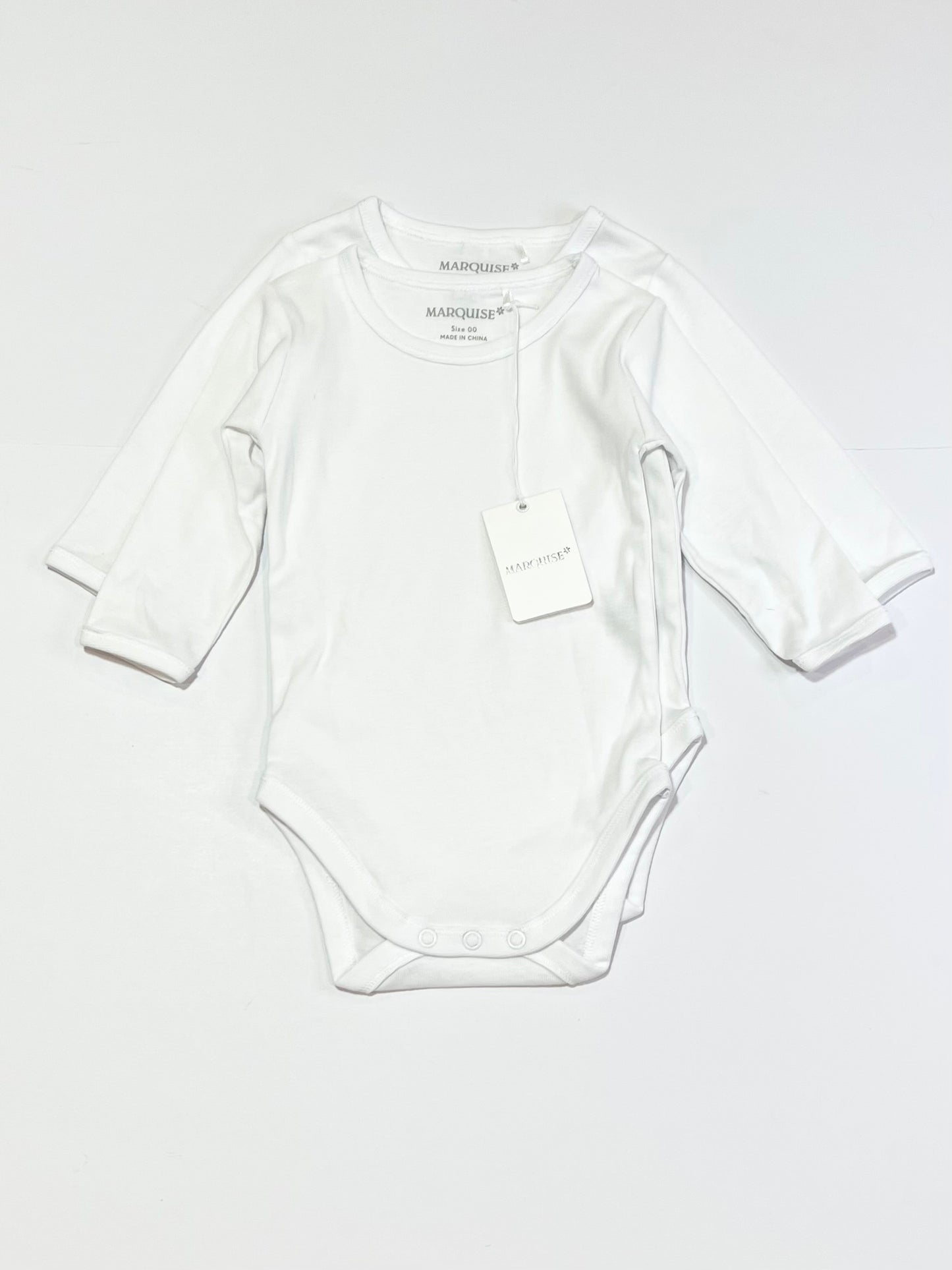 2 x white bodysuit brand new - Size 00