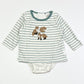 Striped fox bodysuit - Size 00