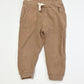 Brown ribbed trackies - Size 2