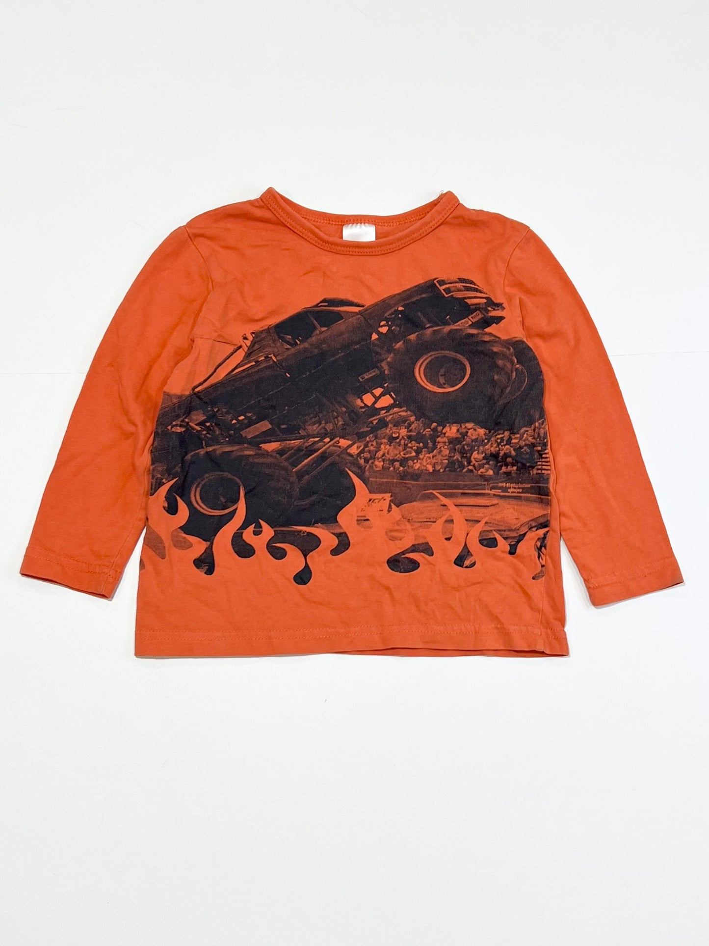 Orange monster truck top - Size 2