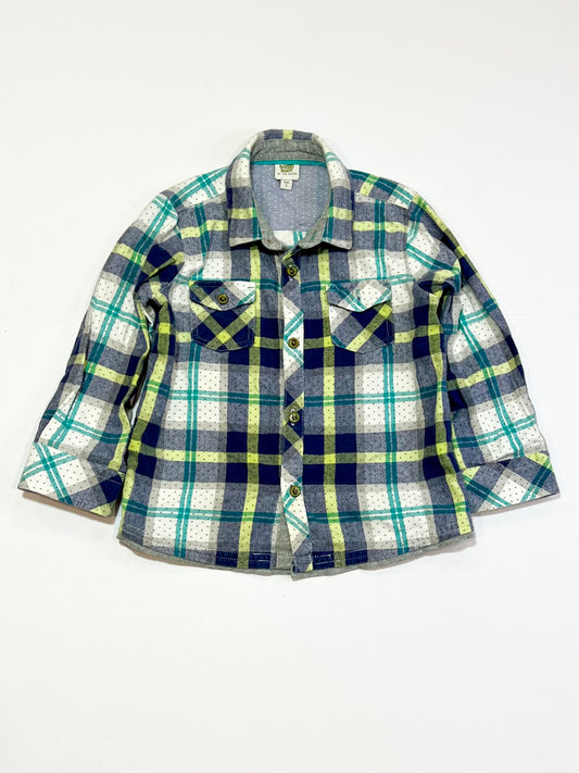 Woven checkered shirt - Size 2