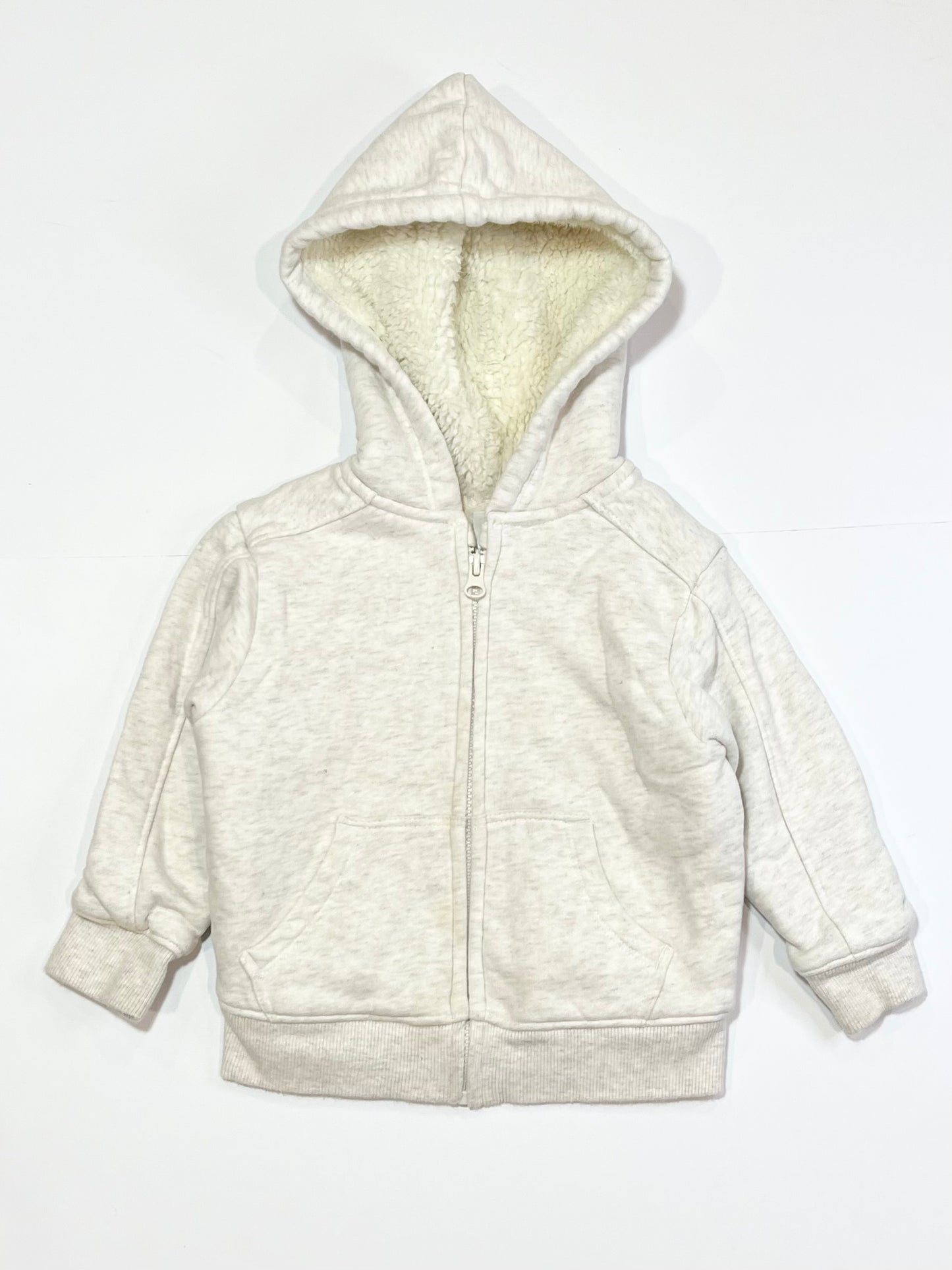 Cream sherpa hoodie - Size 2