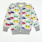 Fleece cars cardigan - Size 2