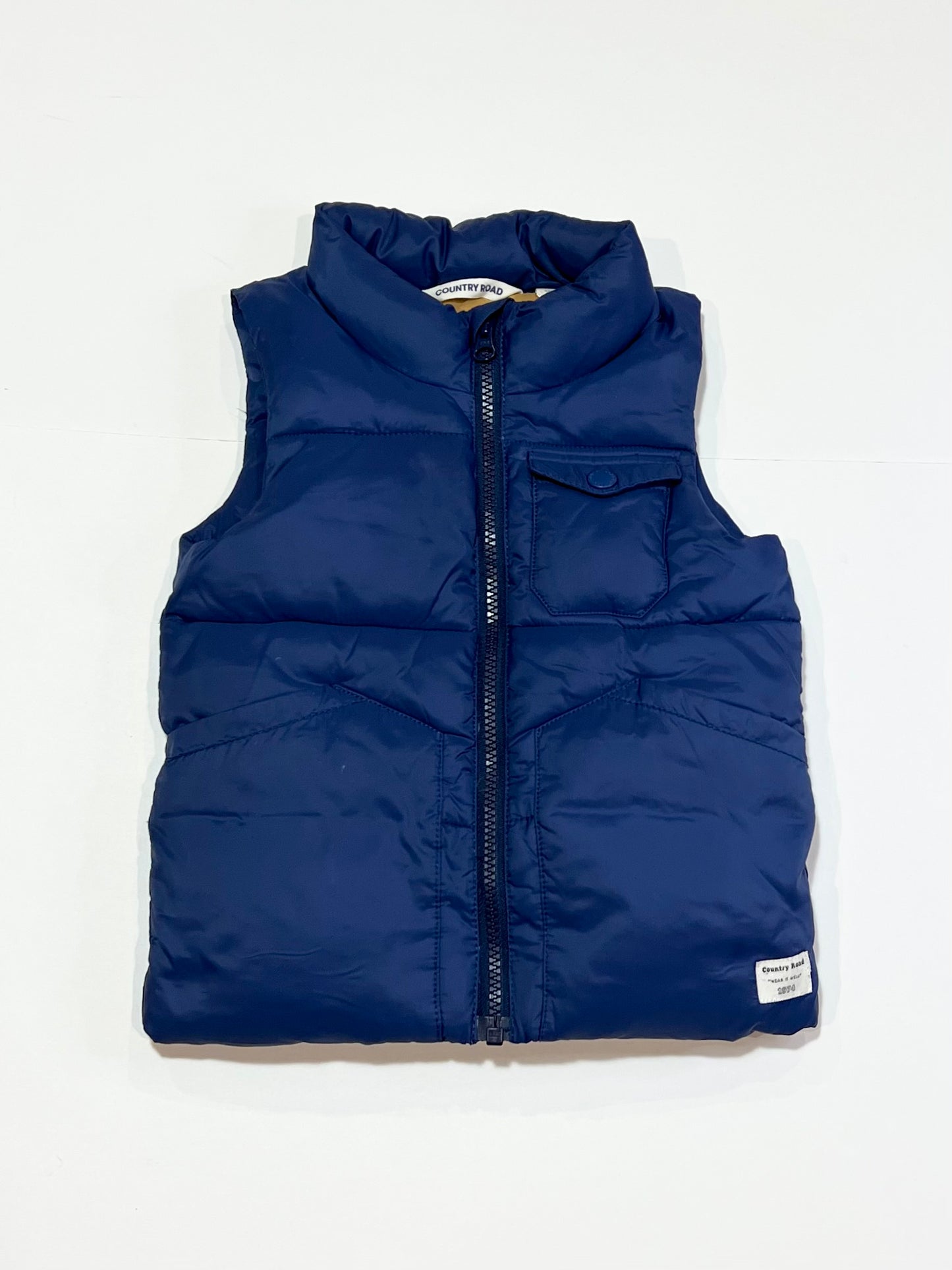 Blue puffer vest - Size 2-3