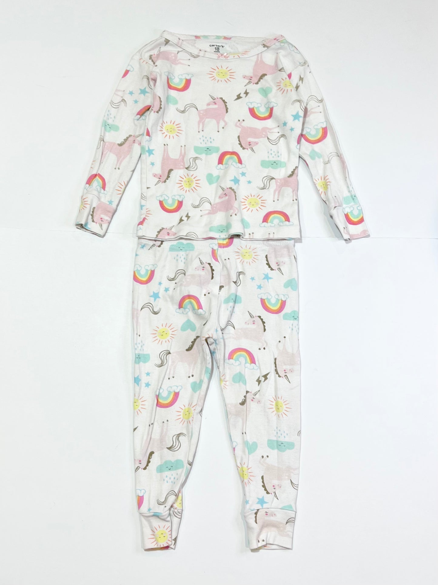 Rainbows and unicorns pyjamas - Size 1