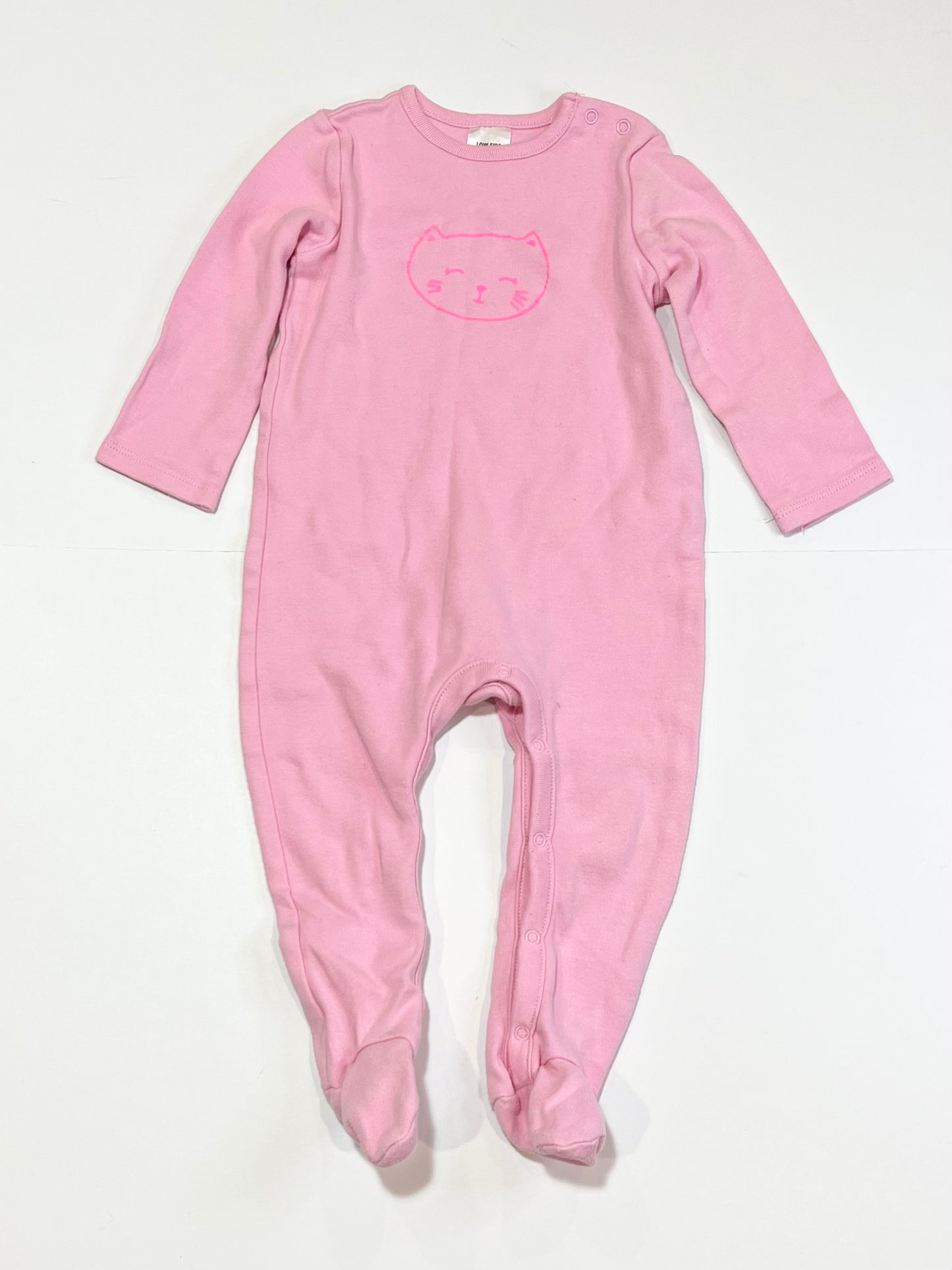 Pink cat onesie - Size 1