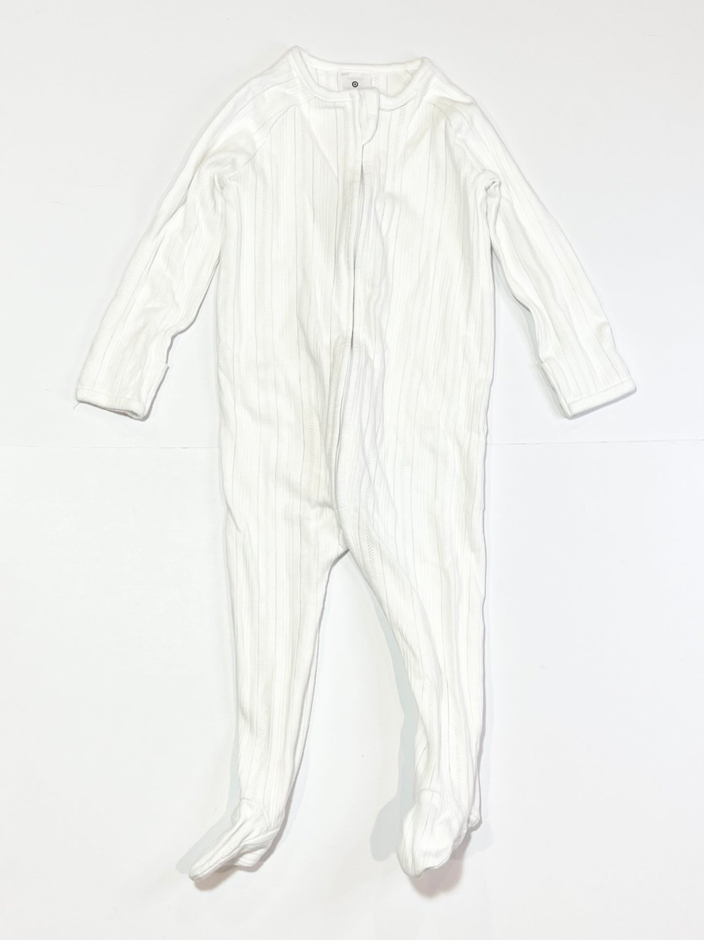 White zip onesie - Size 1