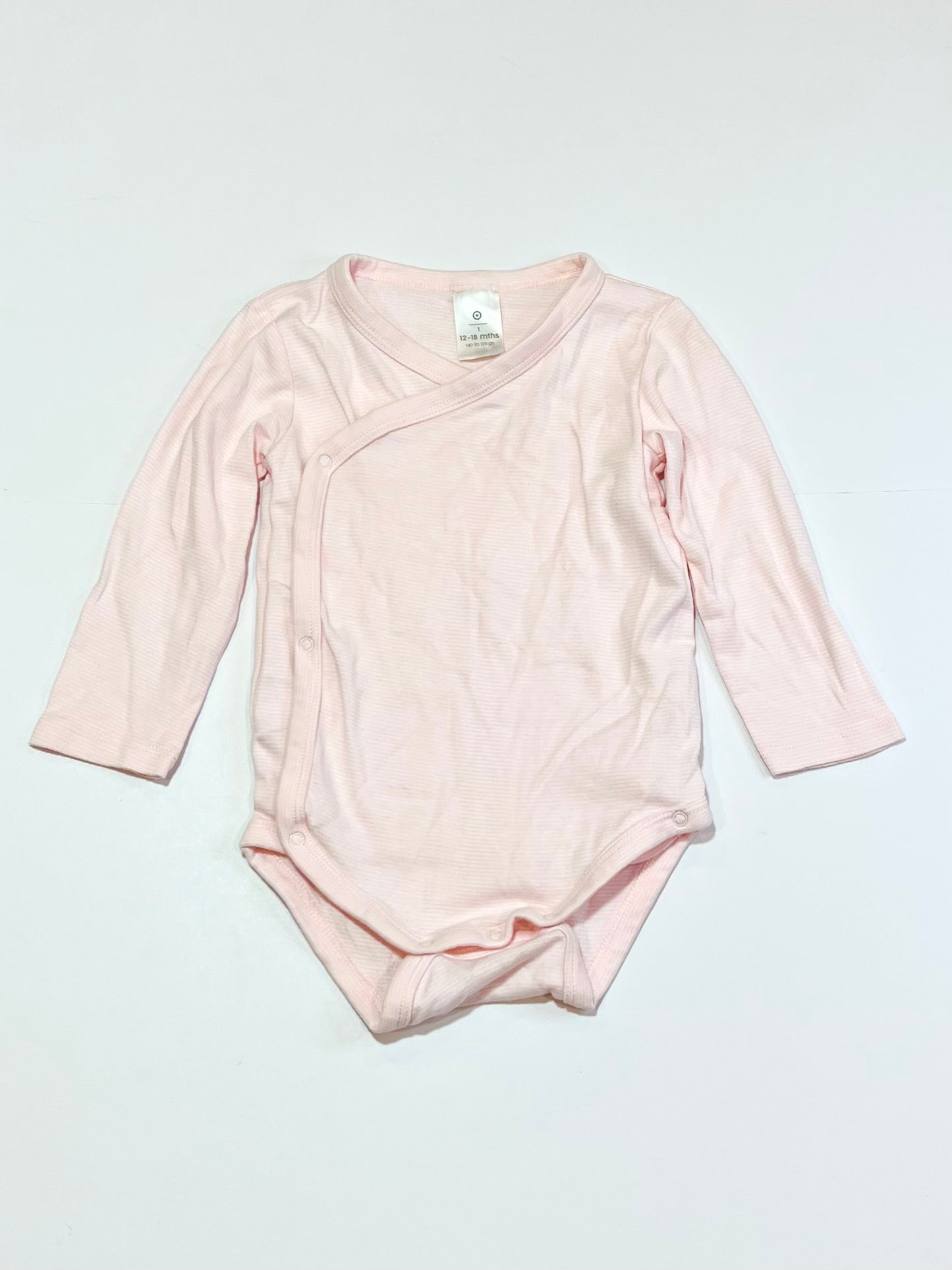 Striped cross-over bodysuit - Size 1