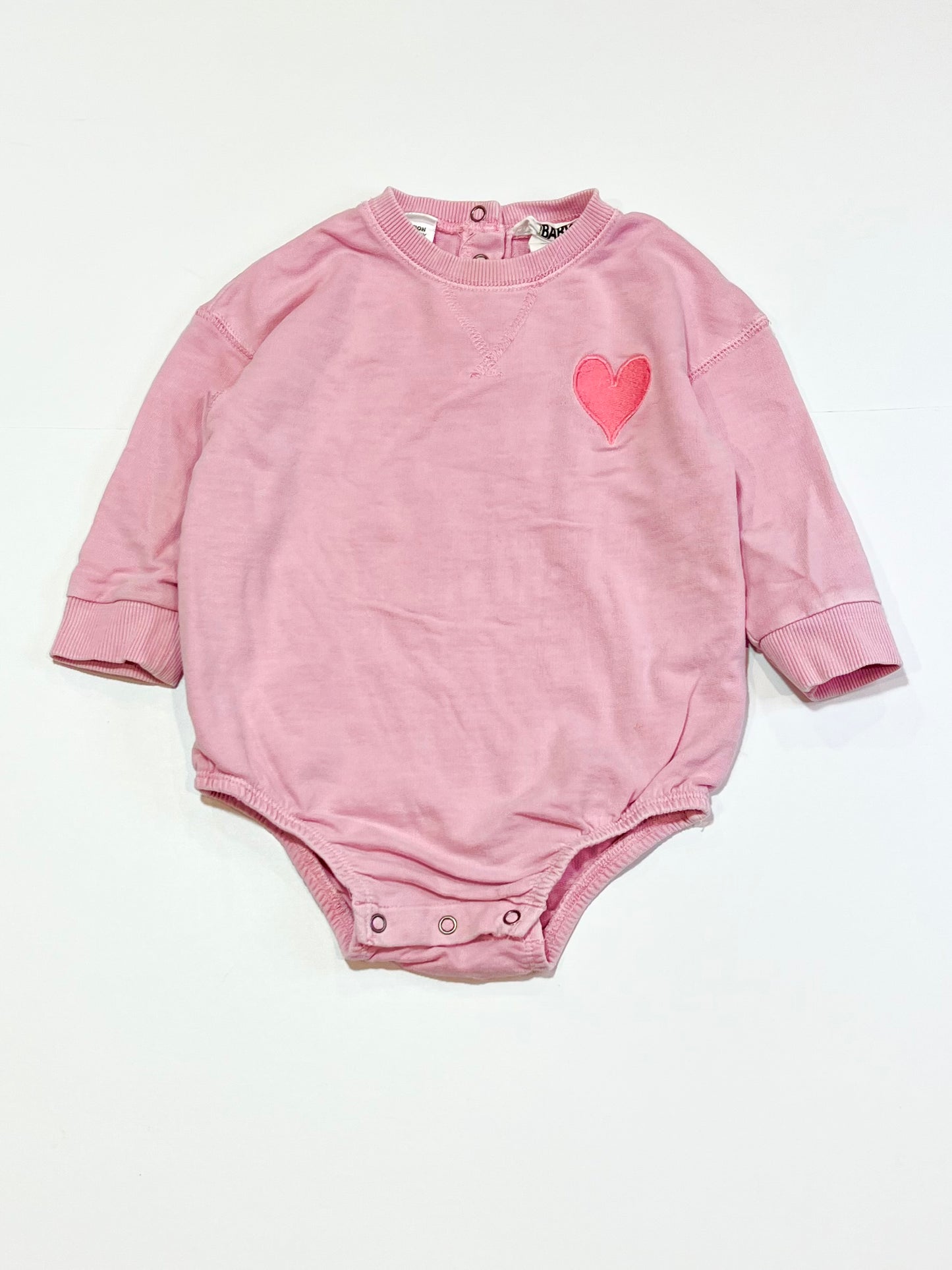 Pink heart bodysuit - Size 1