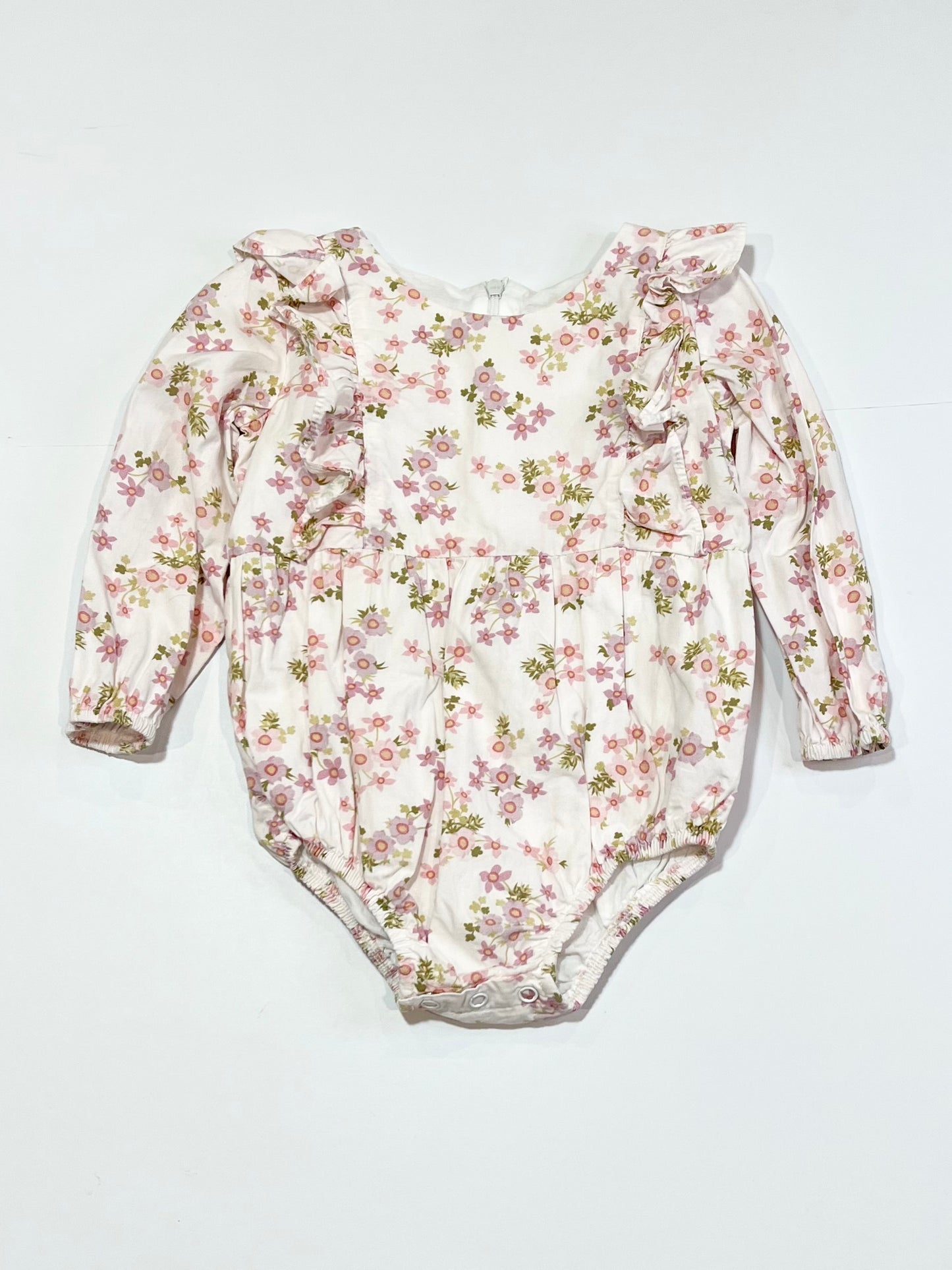 Cotton floral bodysuit - Size 1