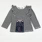 Striped cat top - Size 1