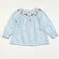 Embroidered cotton top - Size 1