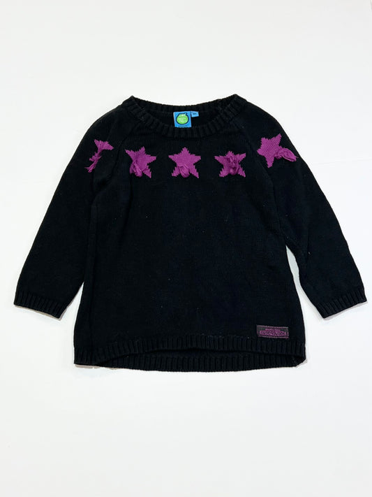 Black stars knit jumper - Size 2