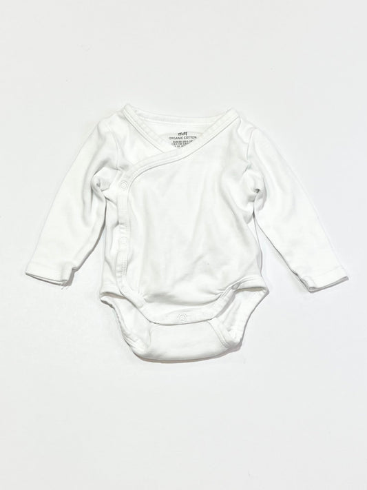 White cross-over bodysuit - Size 0000