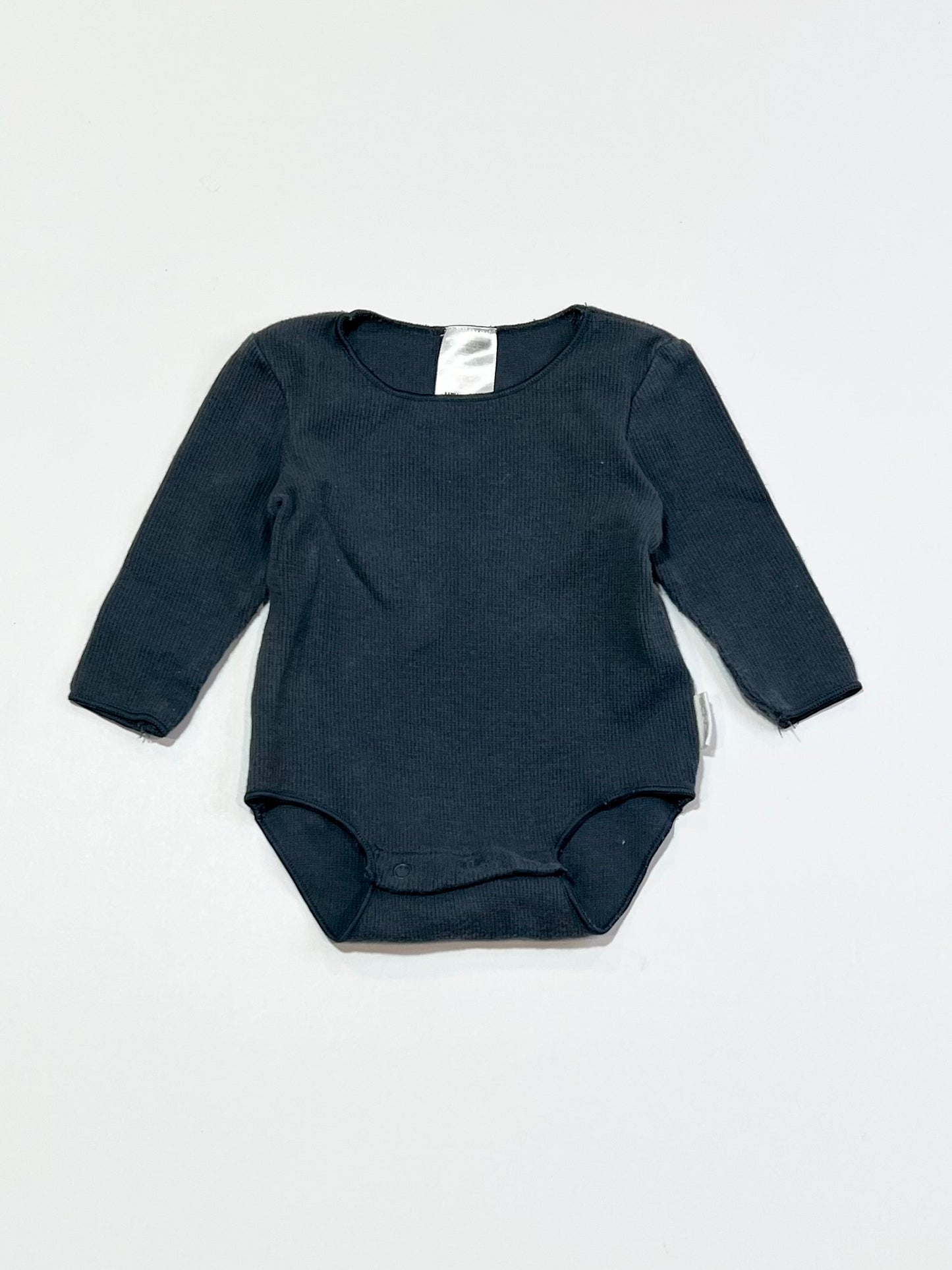 Grey ribbed bodysuit - Size 0000