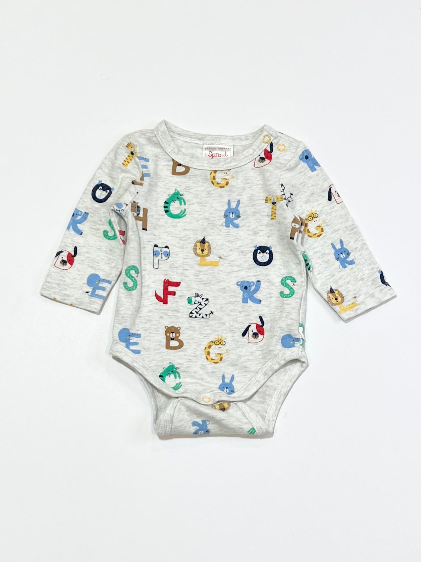 Alphabet animals bodysuit - Size 0000