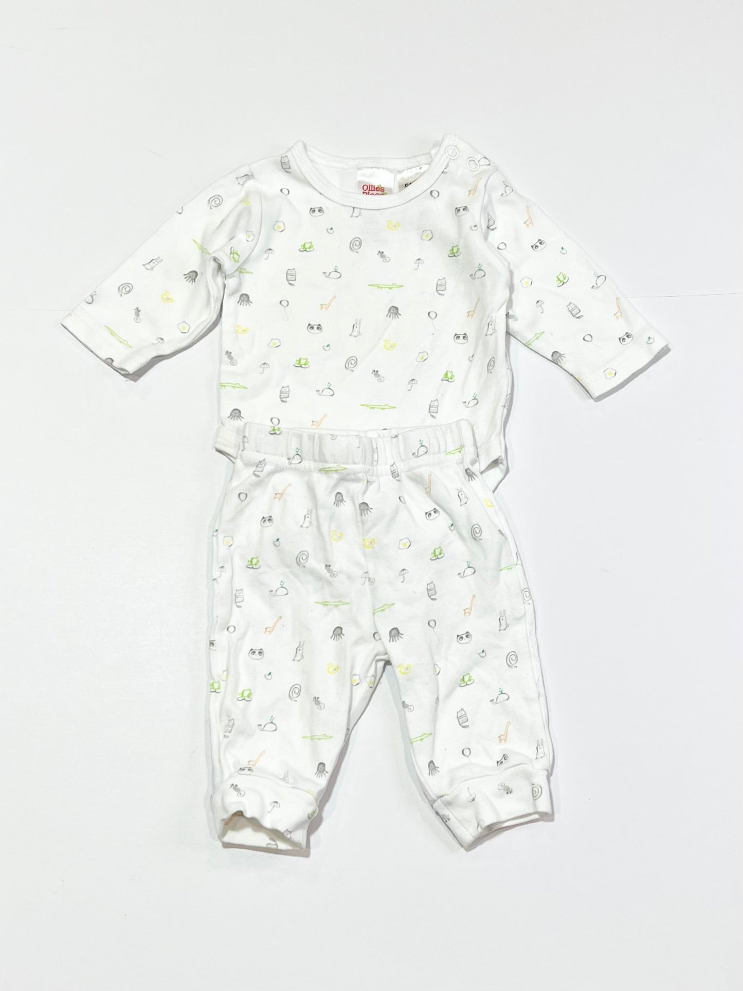 White animals set - Size 0000