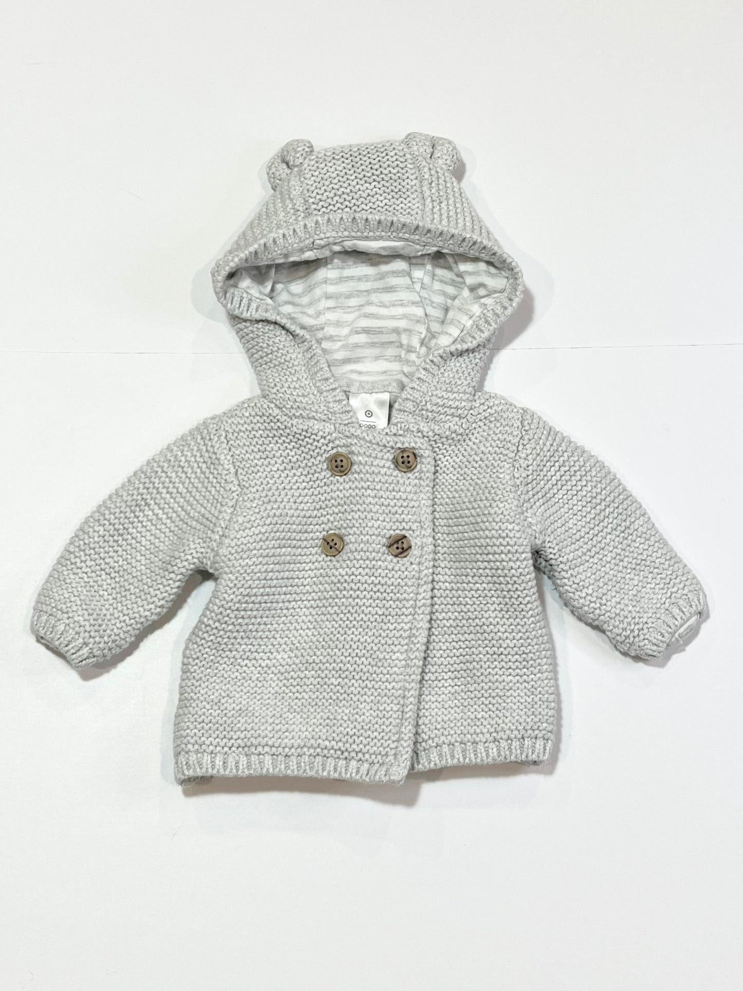 Grey knit jacket - Size 0000