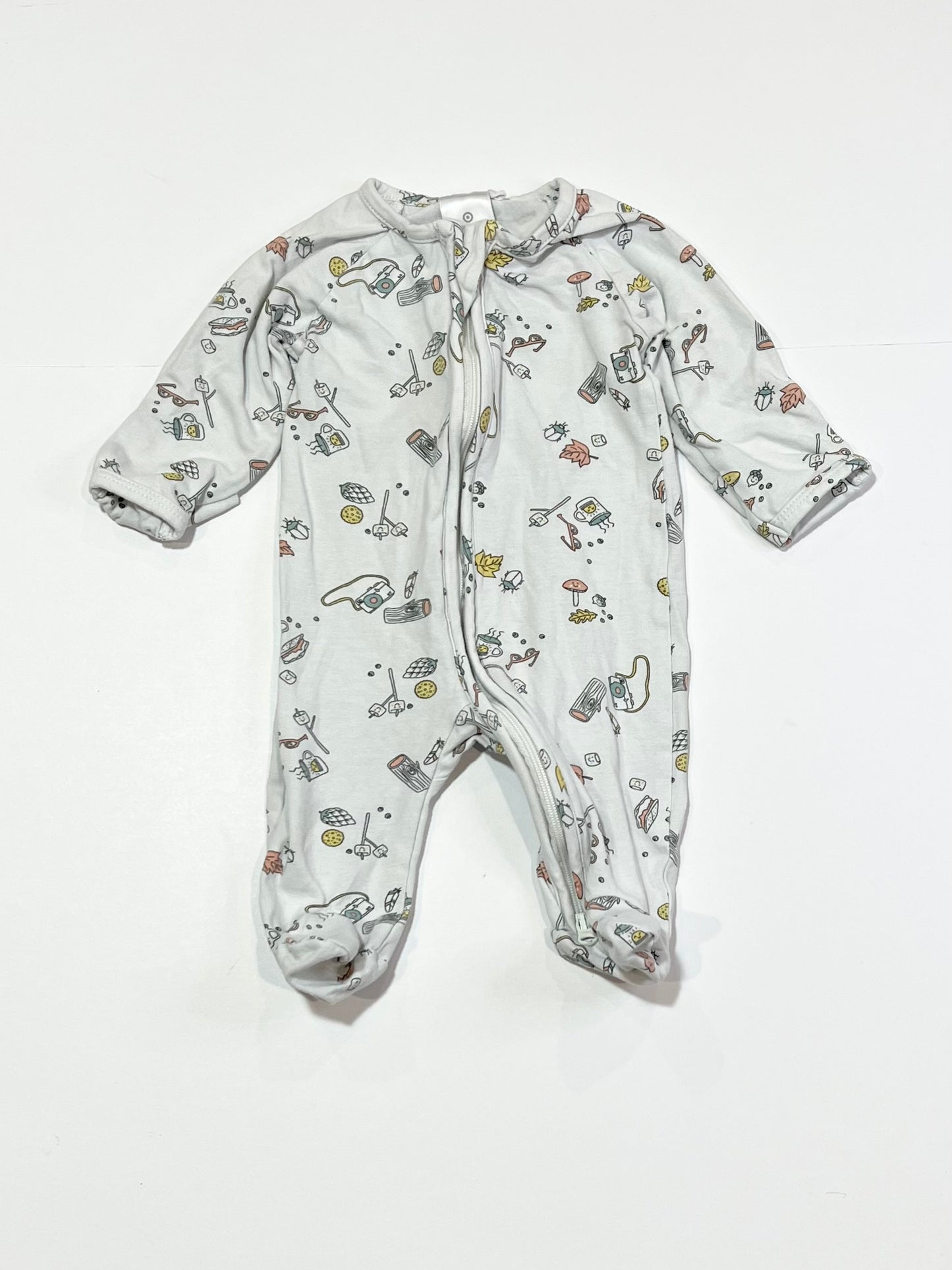 Grey zip onesie - Size 0000