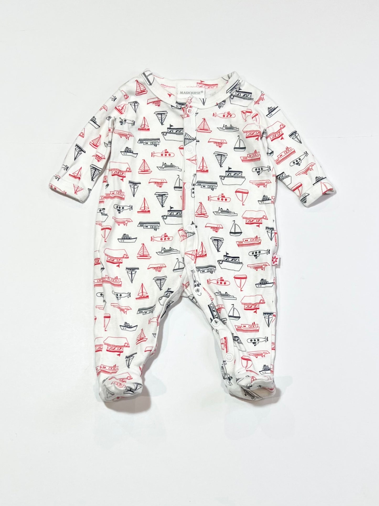 Ribbed boats onesie - Size 0000