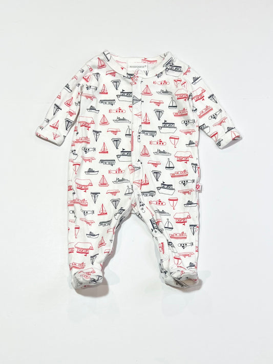 Ribbed boats onesie - Size 0000