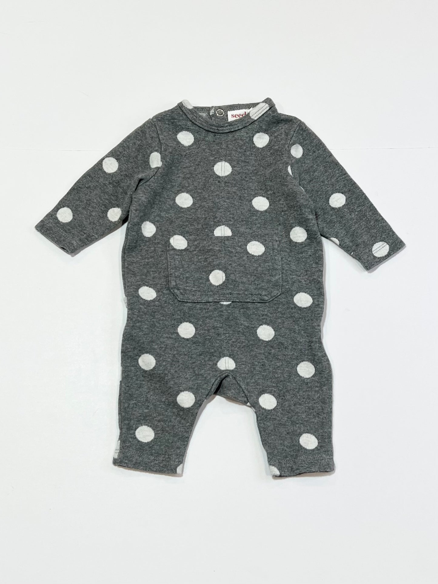 Grey spot onesie - Size 0000