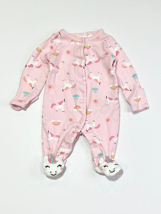 Pink unicorn onesie - Size 0000