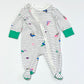 Birds zip onesie - Size 0000