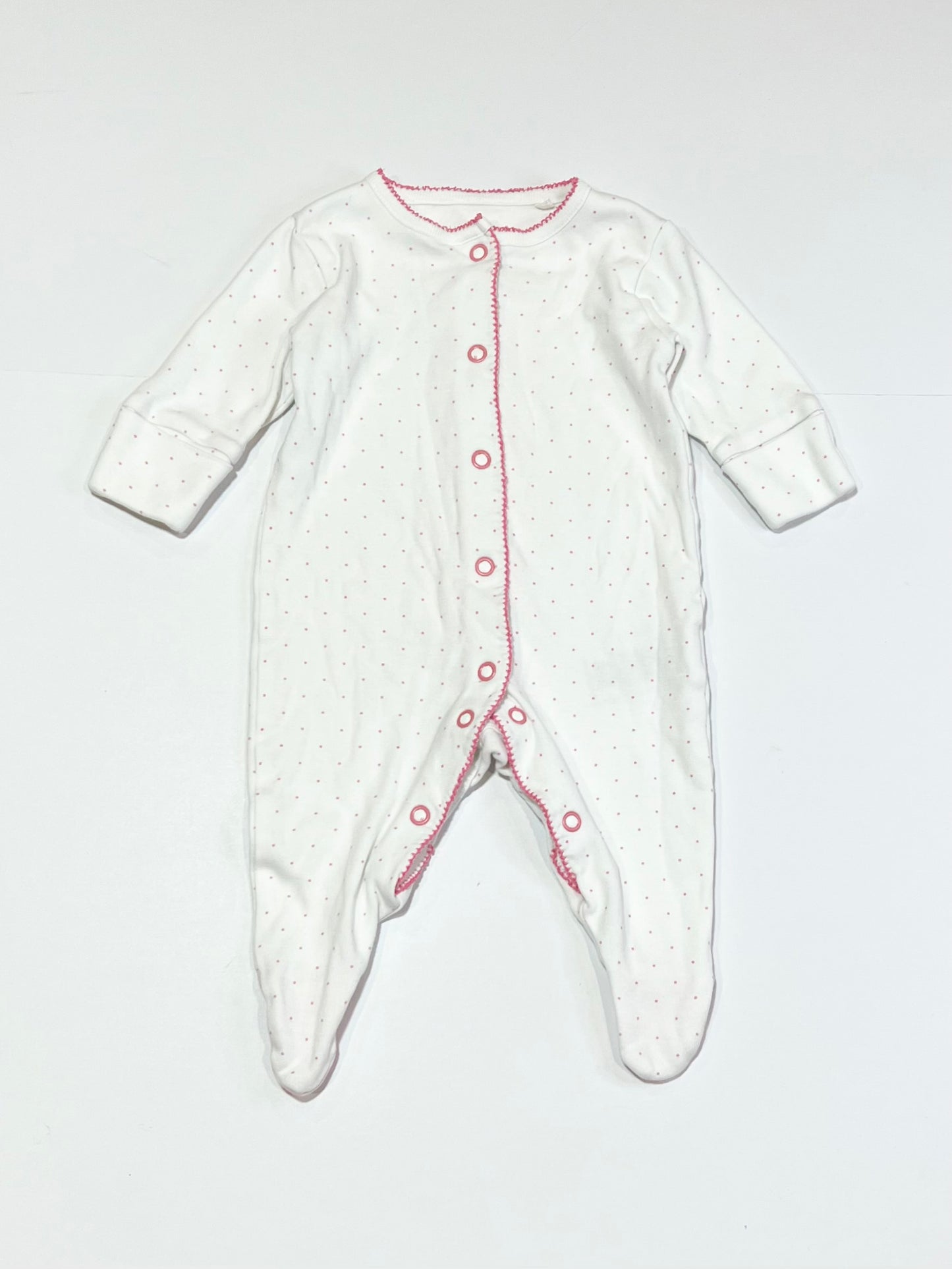 Pink spot onesie - Size 0000