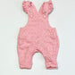Pink fleece overalls - Size 0000