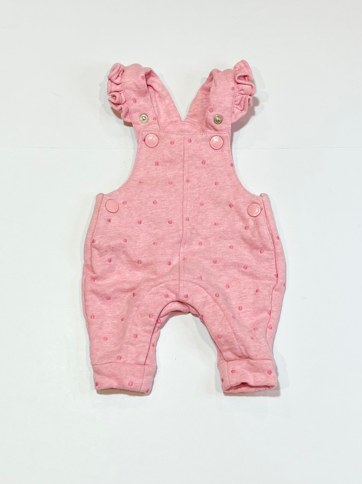 Pink fleece overalls - Size 0000