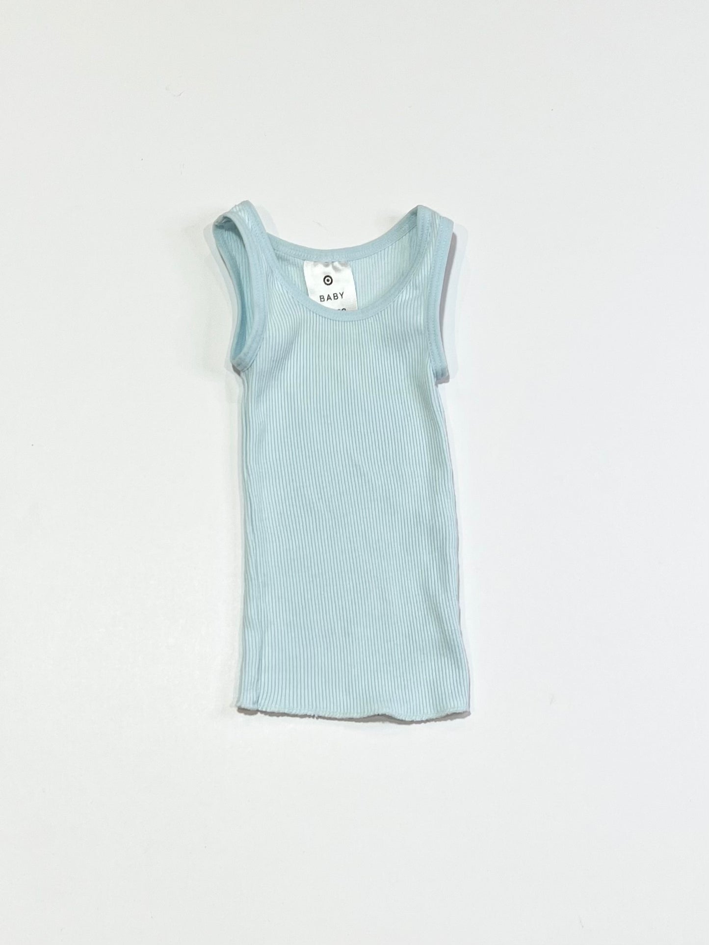 Blue ribbed singlet - Size 00000