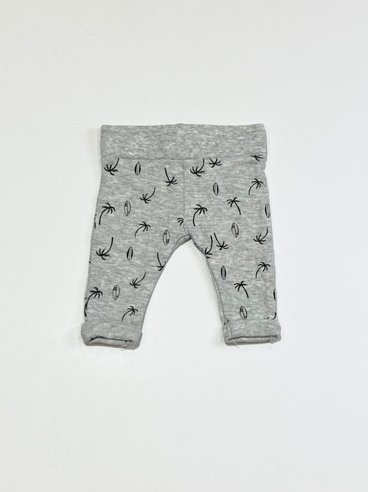 Grey palms pants - Size 00000