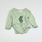 Green cross-over bodysuit - Size 00000