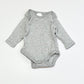 Grey ribbed bodysuit - Size 00000