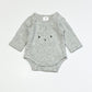 Grey bunny bodysuit - Size 00000