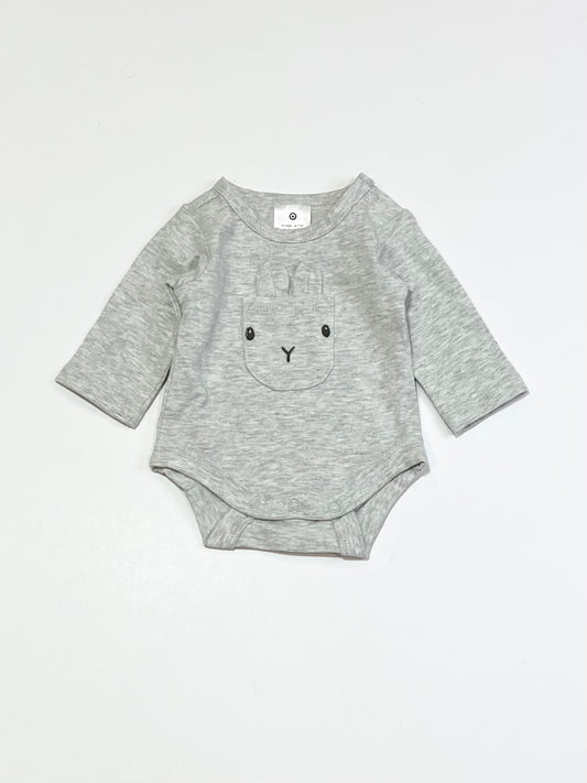 Grey bunny bodysuit - Size 00000